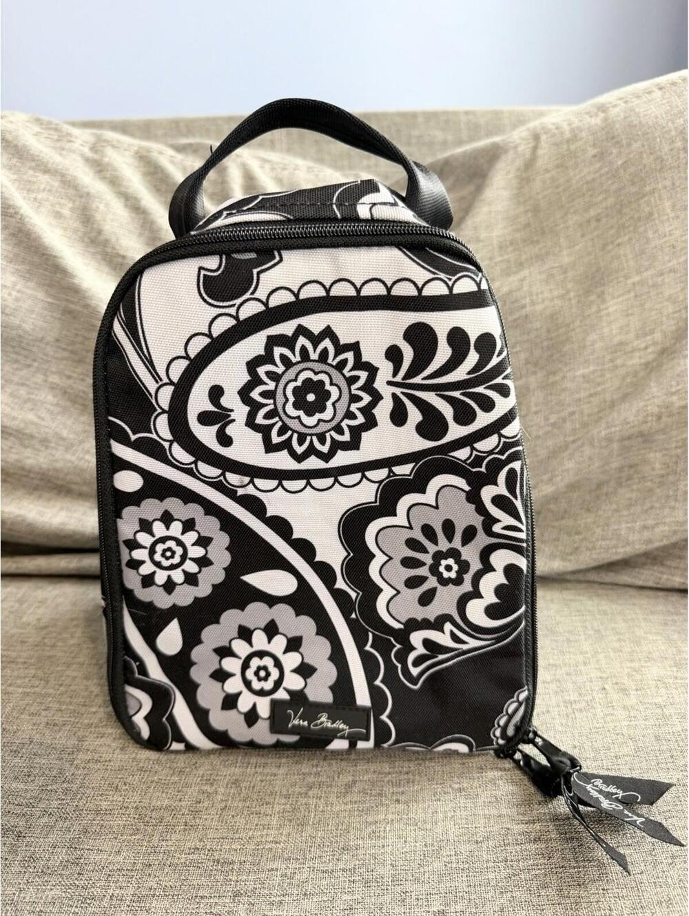 Vera Bradley Lighten Up Lunch Bunch In Midnight Paisley Insulated Lunch Tote